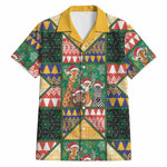 South Africa Christmas Hawaiian Shirt Patchwork Style