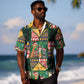 South Africa Christmas Hawaiian Shirt Patchwork Style