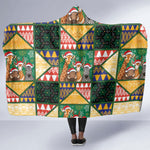 South Africa Christmas Hooded Blanket Patchwork Style