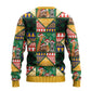 South Africa Christmas Ugly Christmas Sweater Patchwork Style