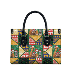 South Africa Christmas Leather Bag Patchwork Style