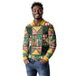 South Africa Christmas Long Sleeve Polo Shirt Patchwork Style