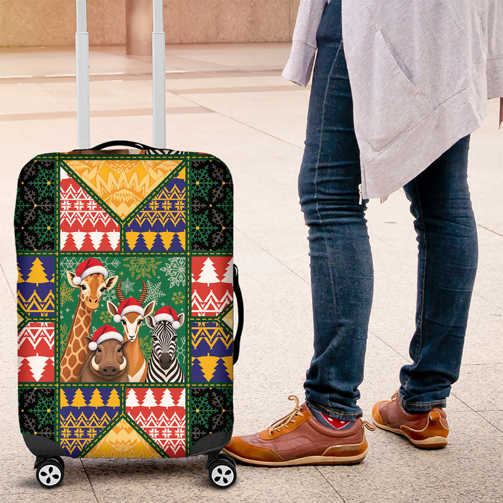 South Africa Christmas Luggage Cover Patchwork Style