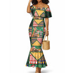 South Africa Christmas Mermaid Dress Patchwork Style