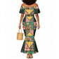 South Africa Christmas Mermaid Dress Patchwork Style