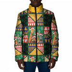 South Africa Christmas Padded Jacket Patchwork Style
