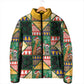 South Africa Christmas Padded Jacket Patchwork Style