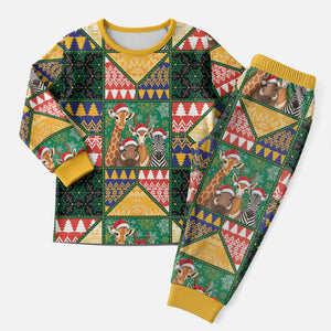 South Africa Christmas Pajama Set Patchwork Style