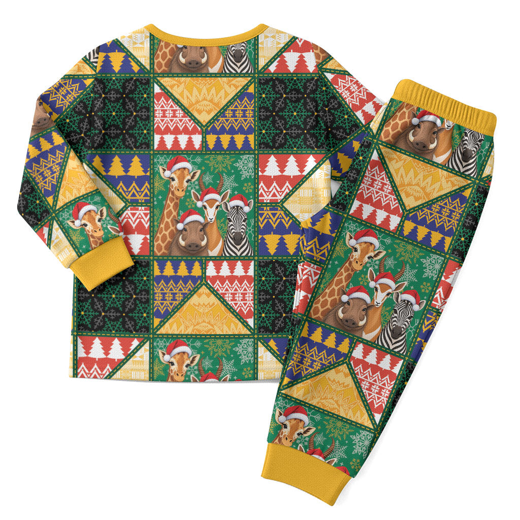 South Africa Christmas Pajama Set Patchwork Style
