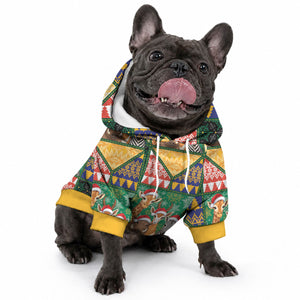 South Africa Christmas Pet Hoodie Patchwork Style