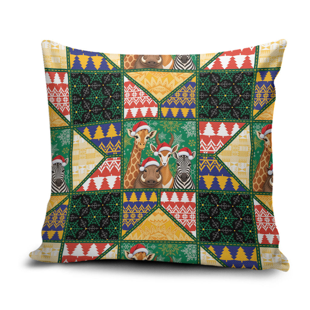 South Africa Christmas Pillow Cover Patchwork Style