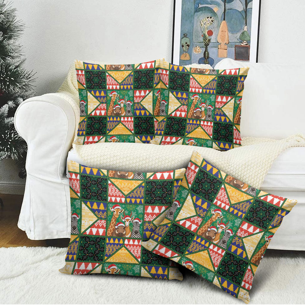 South Africa Christmas Pillow Cover Patchwork Style