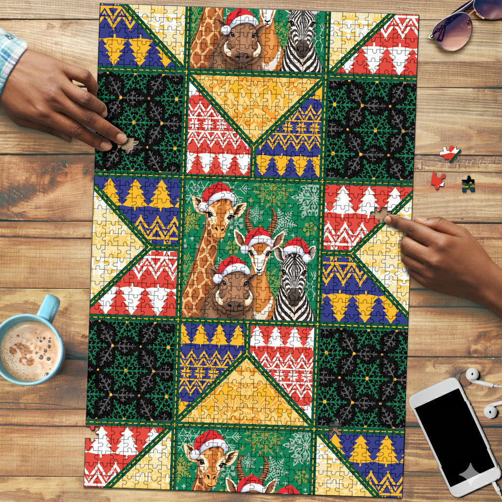 South Africa Christmas Puzzle Patchwork Style