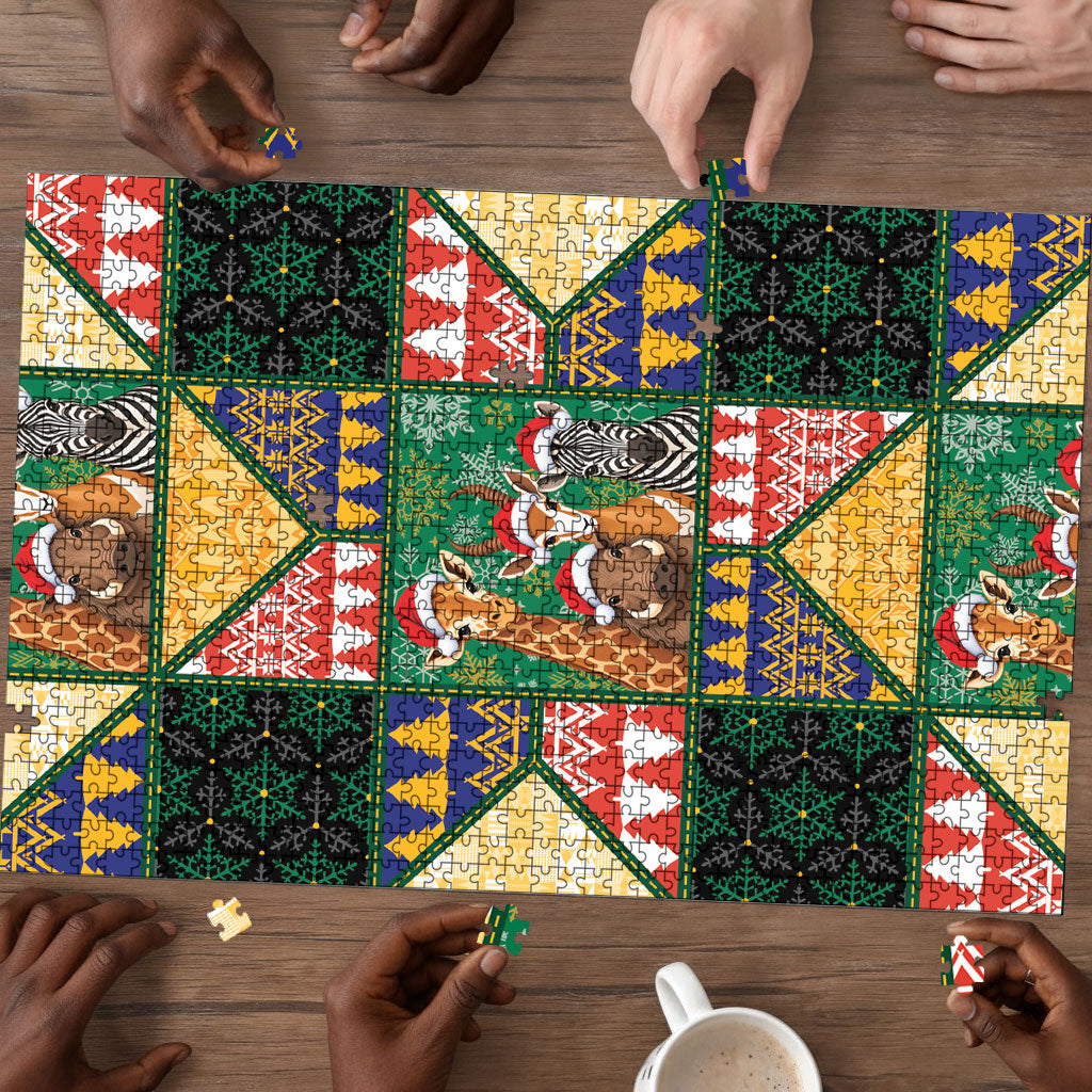 South Africa Christmas Puzzle Patchwork Style