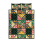South Africa Christmas Quilt Bed Set Patchwork Style
