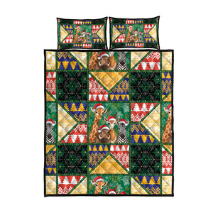 South Africa Christmas Quilt Bed Set Patchwork Style