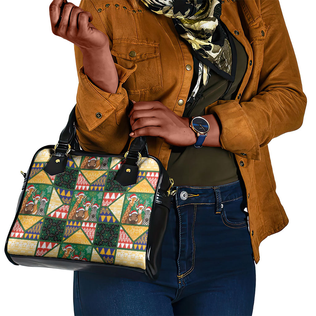 South Africa Christmas Shoulder Handbag Patchwork Style