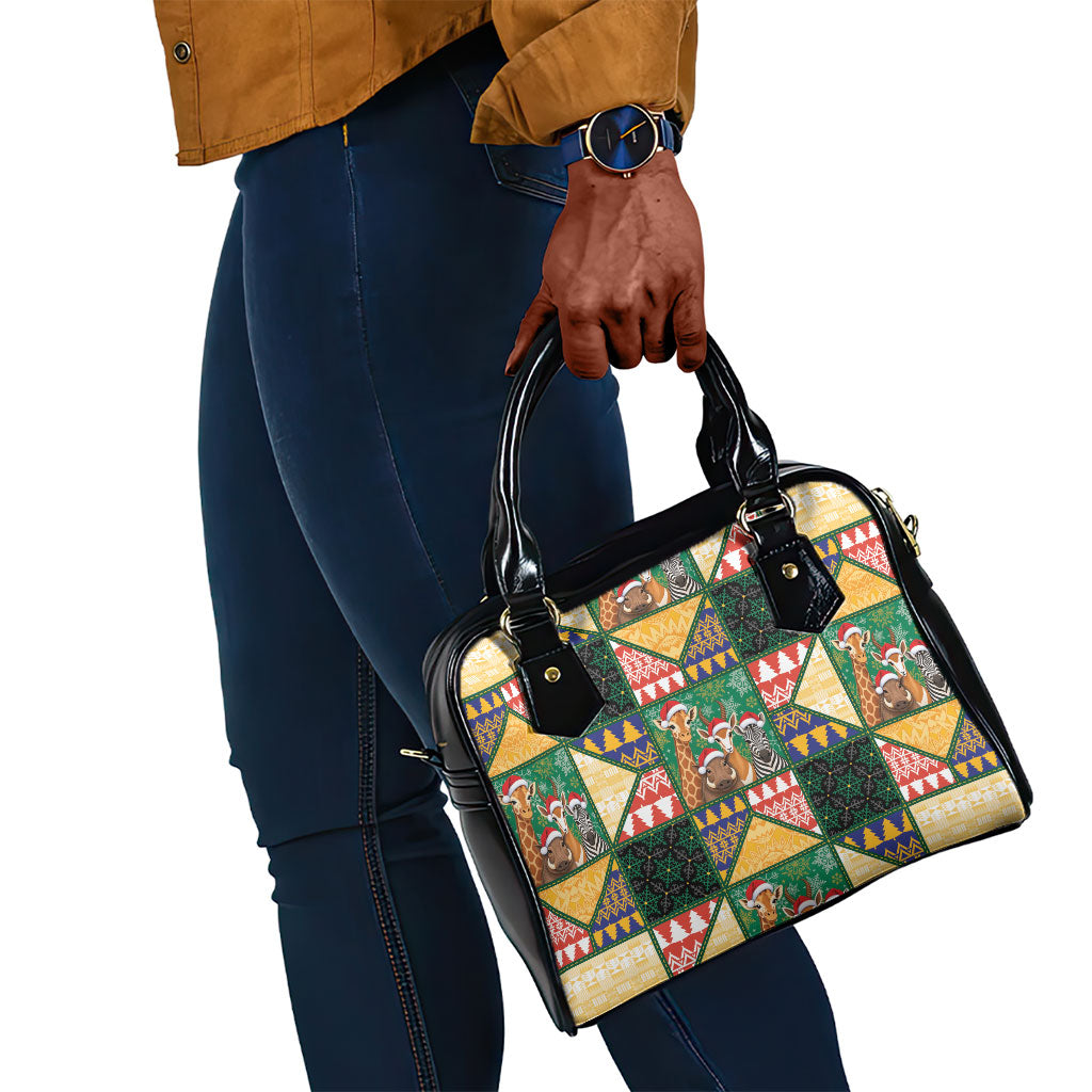 South Africa Christmas Shoulder Handbag Patchwork Style