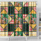 South Africa Christmas Shower Curtain Patchwork Style