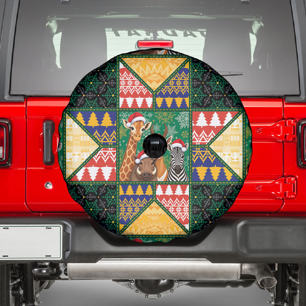 South Africa Christmas Spare Tire Cover Patchwork Style