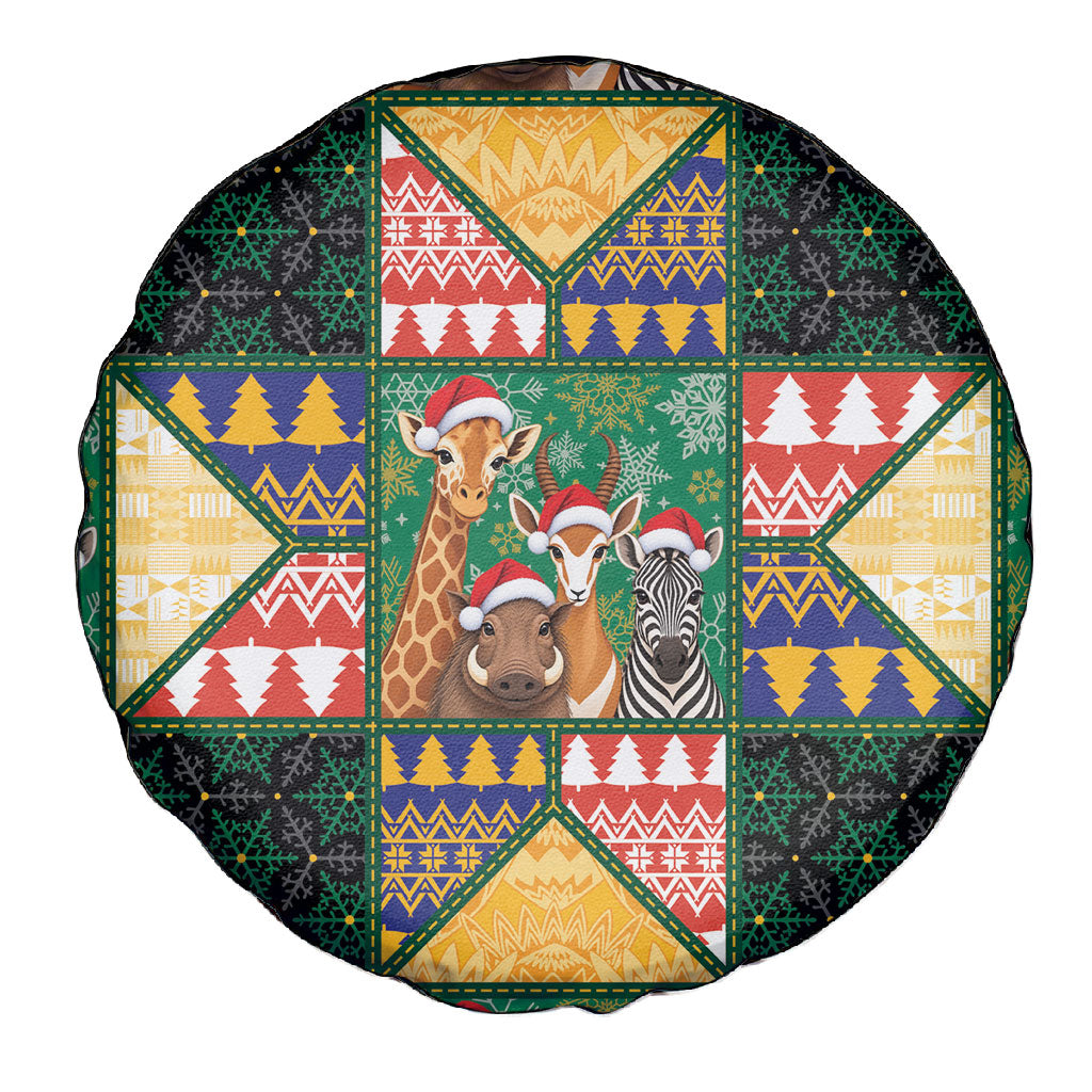 South Africa Christmas Spare Tire Cover Patchwork Style