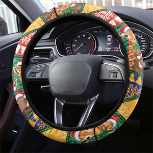South Africa Christmas Steering Wheel Cover Patchwork Style