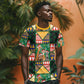 South Africa Christmas T shirt Patchwork Style