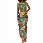 South Africa Christmas Tank Maxi Dress Patchwork Style