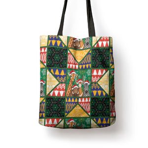 South Africa Christmas Tote Bag Patchwork Style