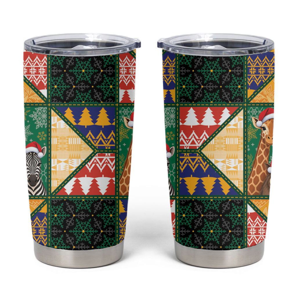 South Africa Christmas Tumbler Cup Patchwork Style