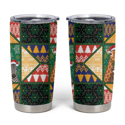 South Africa Christmas Tumbler Cup Patchwork Style