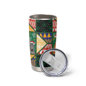 South Africa Christmas Tumbler Cup Patchwork Style