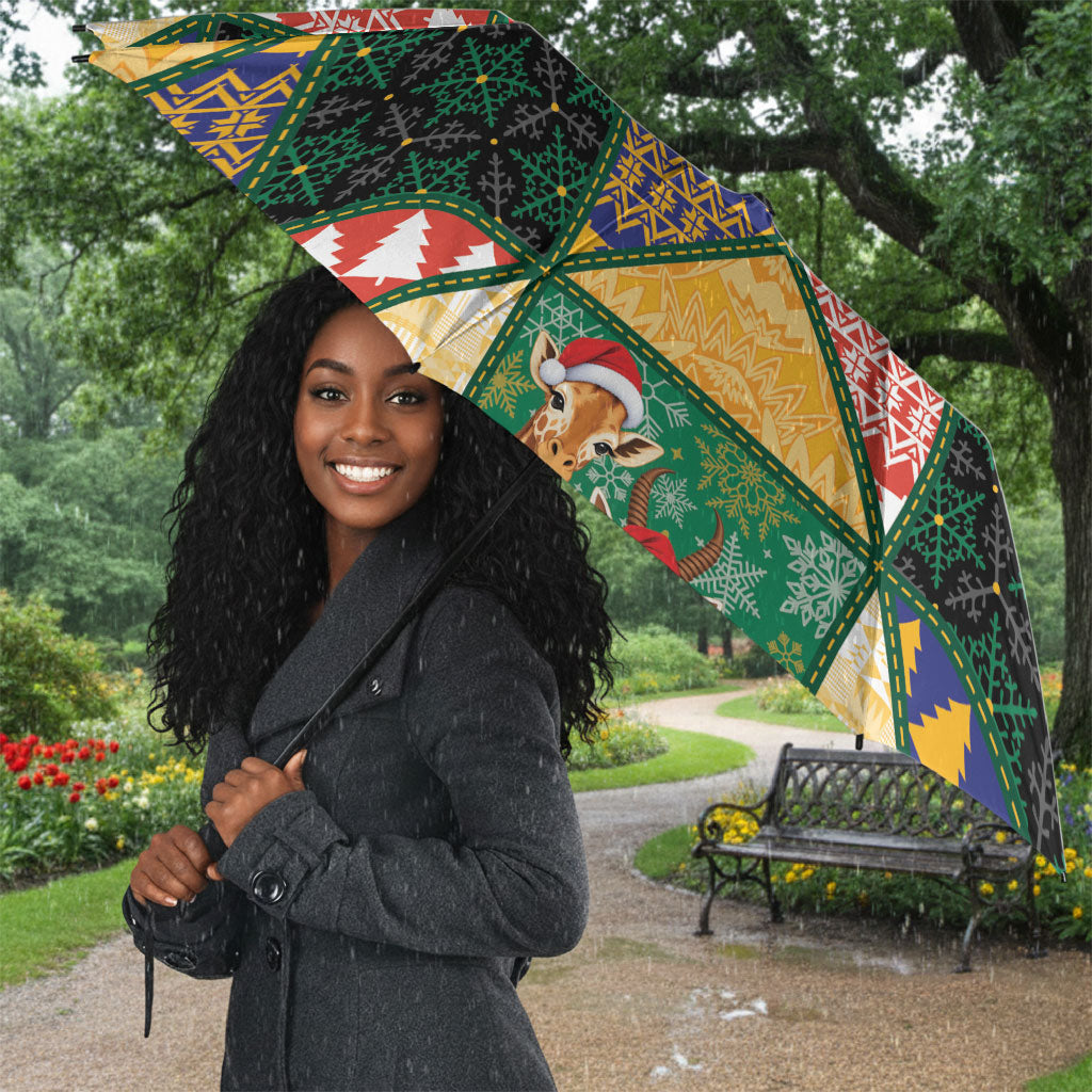 South Africa Christmas Umbrella Patchwork Style