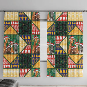 South Africa Christmas Window Curtain Patchwork Style