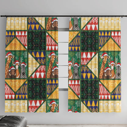South Africa Christmas Window Curtain Patchwork Style