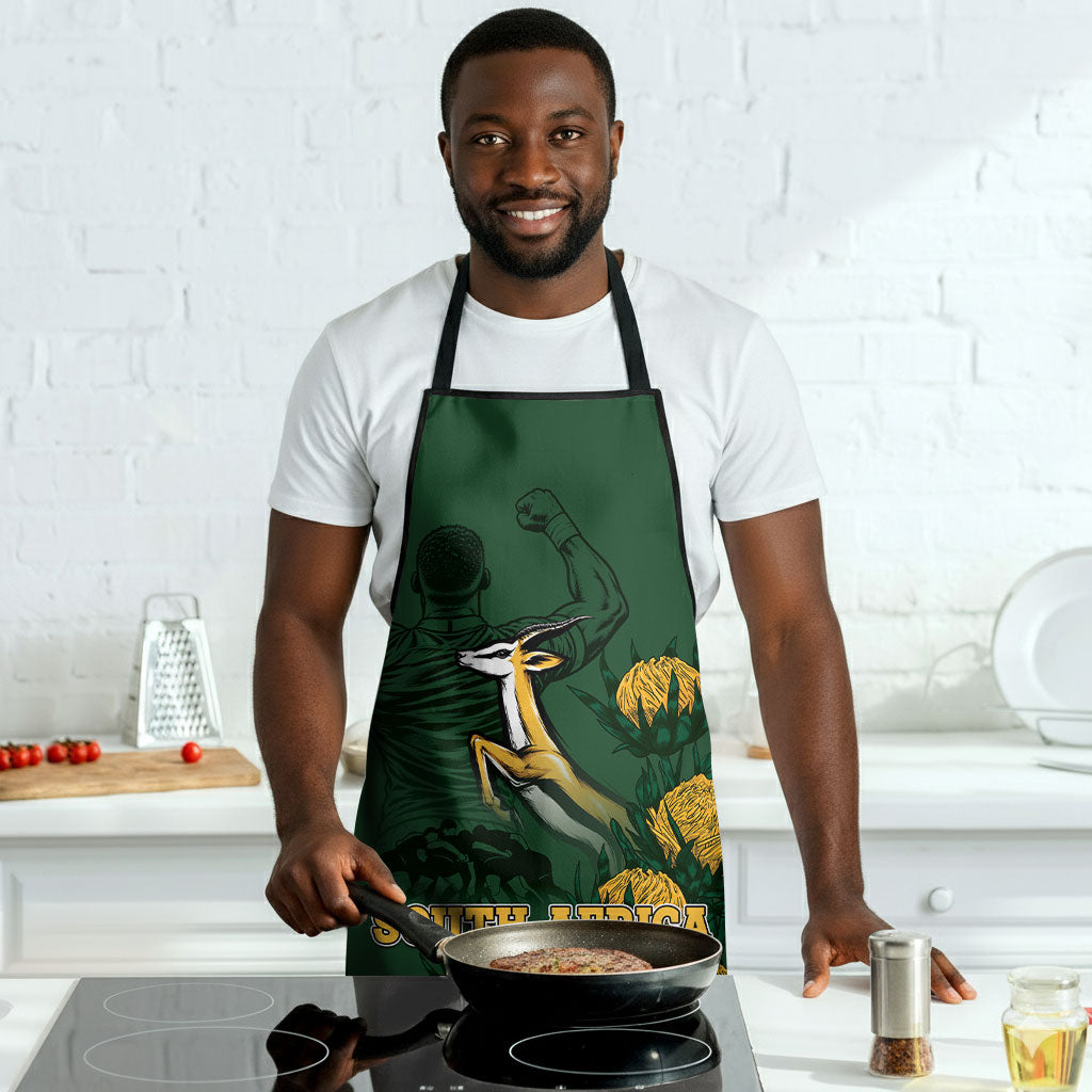 South Africa Rugby Pride Apron Springbok With King Protea