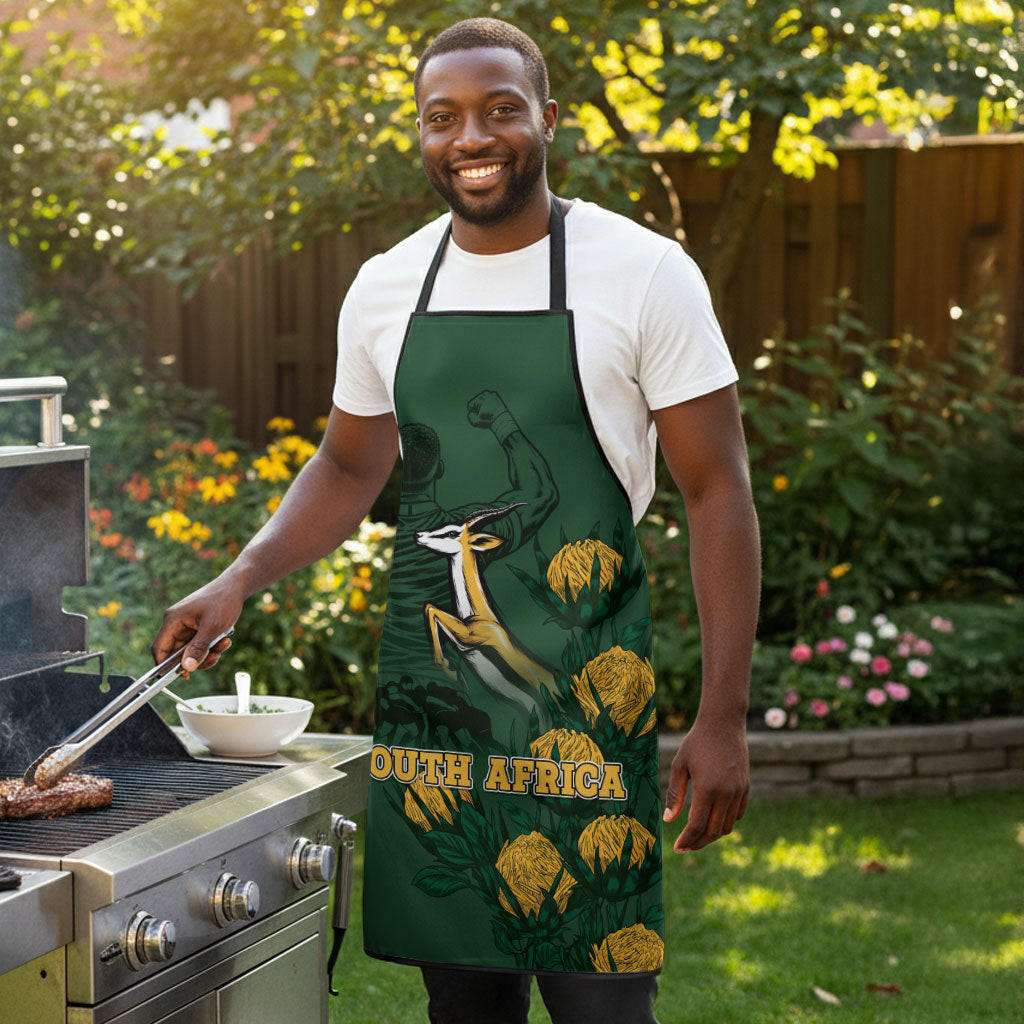 South Africa Rugby Pride Apron Springbok With King Protea