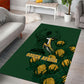 South Africa Rugby Pride Area Rug Springbok With King Protea