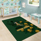 South Africa Rugby Pride Area Rug Springbok With King Protea