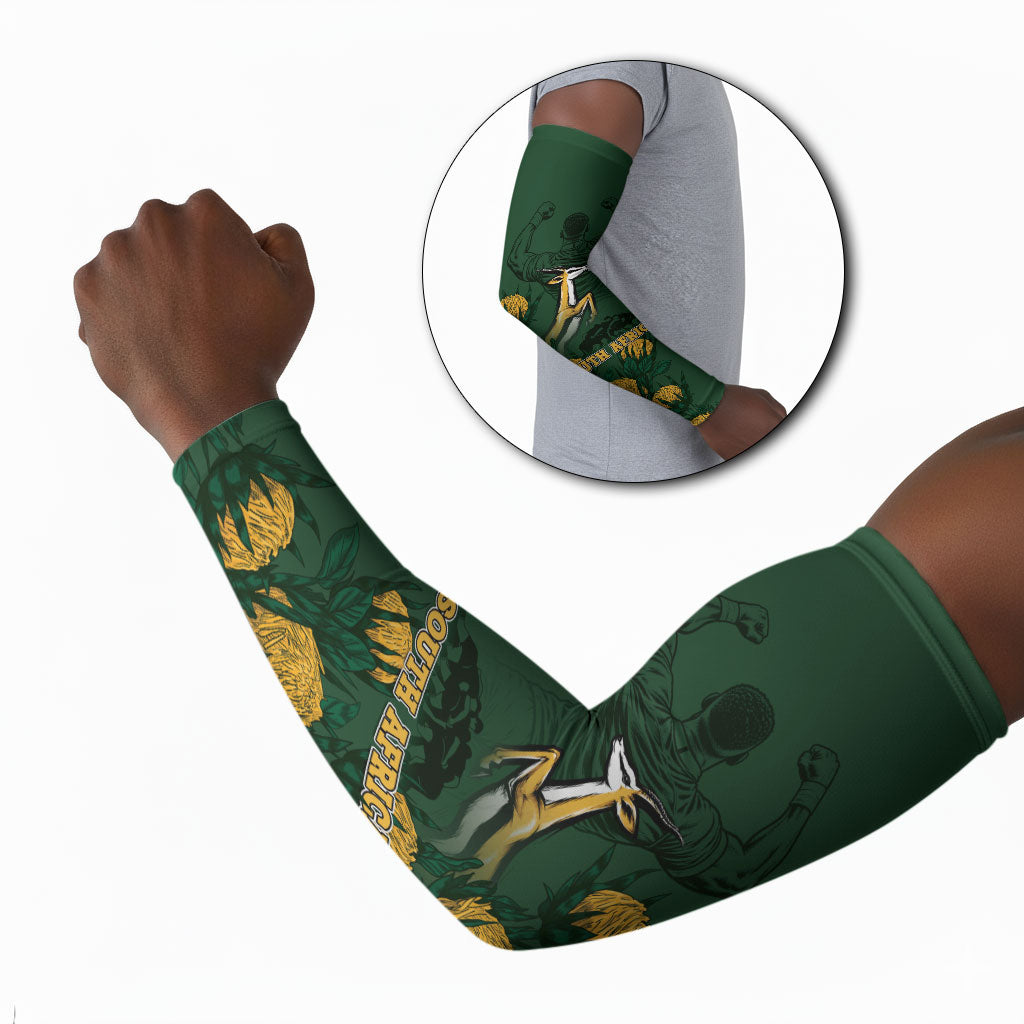 South Africa Rugby Pride Arm Sleeves Springbok With King Protea