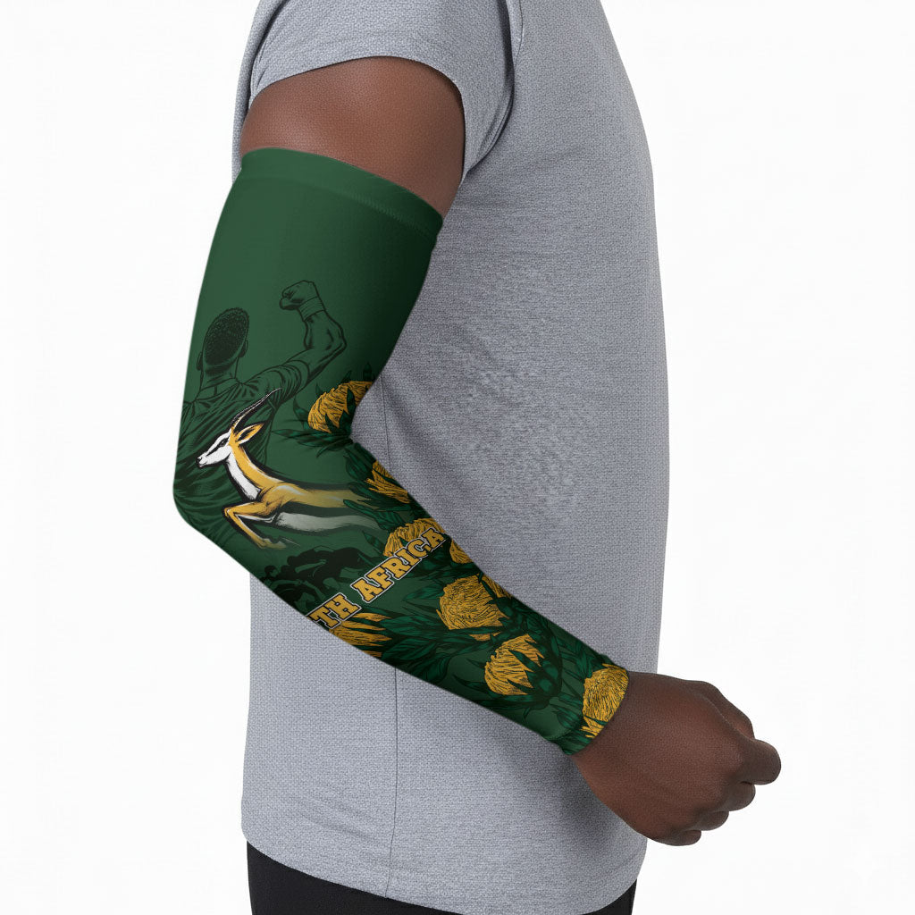 South Africa Rugby Pride Arm Sleeves Springbok With King Protea