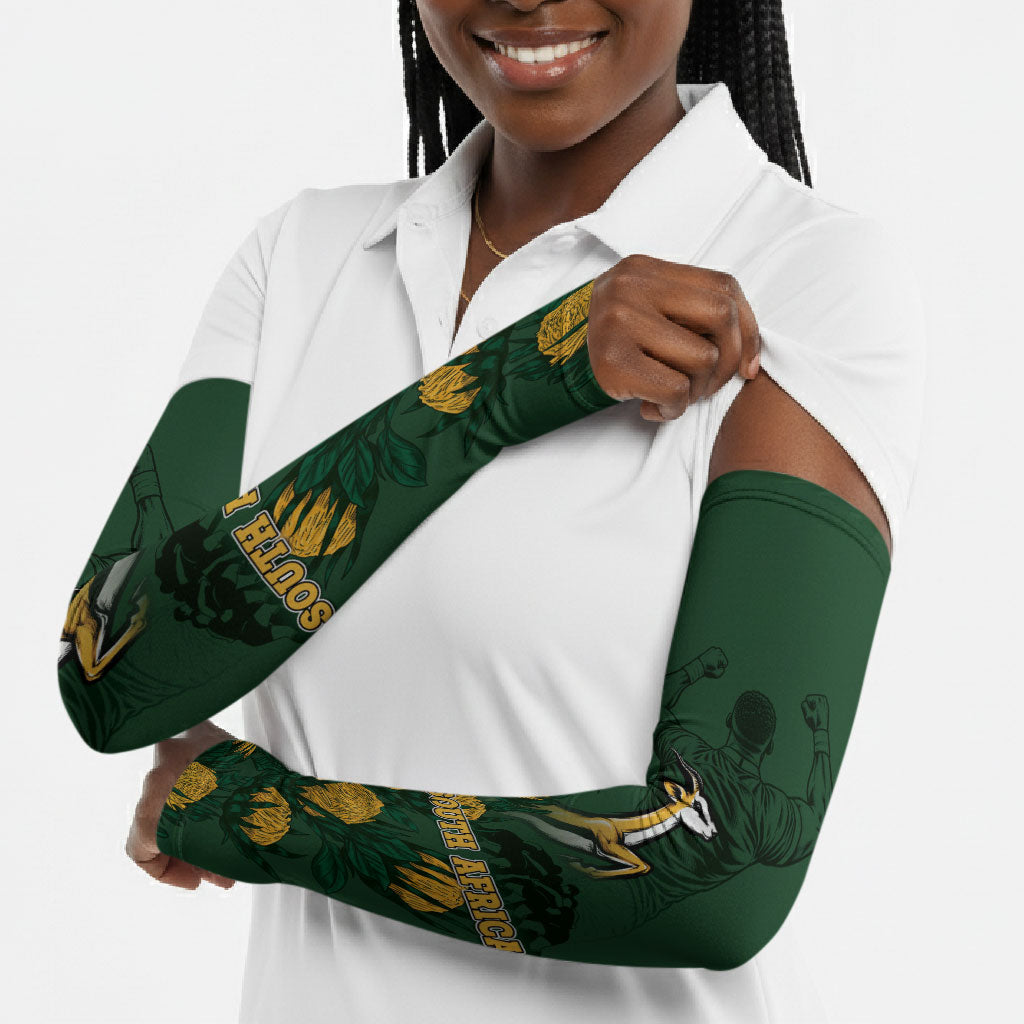 South Africa Rugby Pride Arm Sleeves Springbok With King Protea