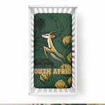 South Africa Rugby Pride Baby Bed Cover Springbok With King Protea