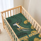 South Africa Rugby Pride Baby Bed Cover Springbok With King Protea