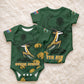 South Africa Rugby Pride Baby Onesie Springbok With King Protea