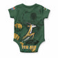South Africa Rugby Pride Baby Onesie Springbok With King Protea