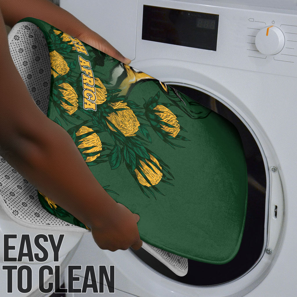 South Africa Rugby Pride Bathroom Set Springbok With King Protea