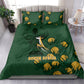 South Africa Rugby Pride Bedding Set Springbok With King Protea