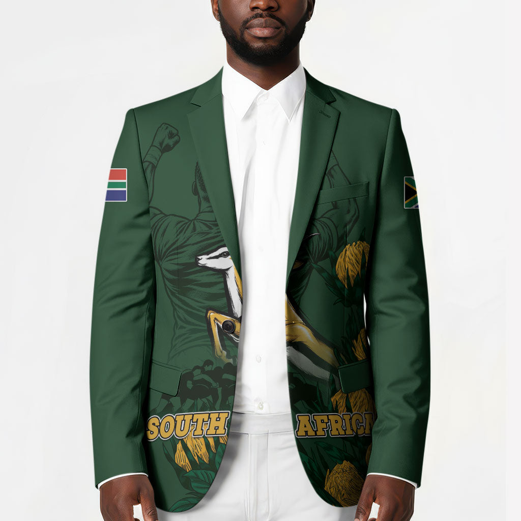 South Africa Rugby Pride Blazer Springbok With King Protea