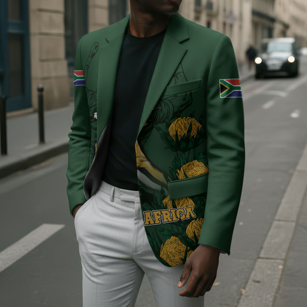 South Africa Rugby Pride Blazer Springbok With King Protea